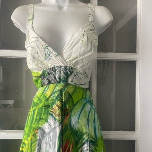 Jams World Green and White Sleeveless‎ Sundress - Picture 3 of 10